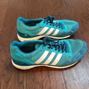 Adidas Teal and White Athletic Sneakers